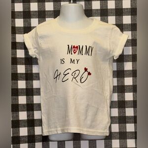 White 'Mommy is My Hero' T-Shirt